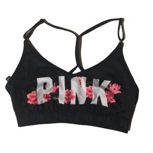 Victoria Secret’s Sport Bra black with flowers